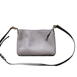 Kate Spade Women Leila Triple Gusset Cow Leather Crossbody Bag Purse